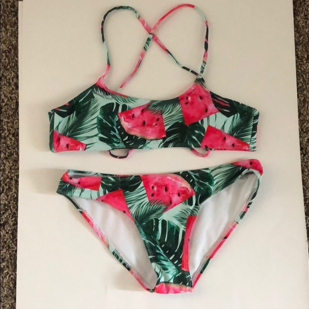 Watermelon bathing suit set